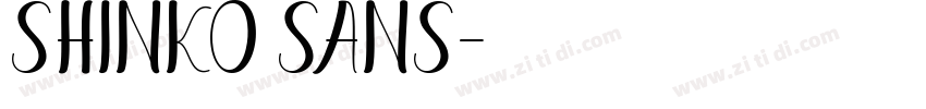 Shinko Sans字体转换